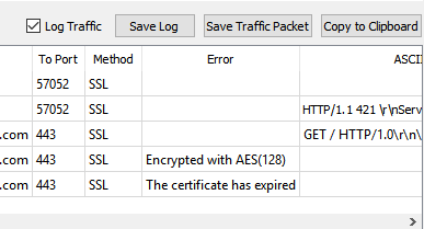 Packet Sender Direct TCP Expired